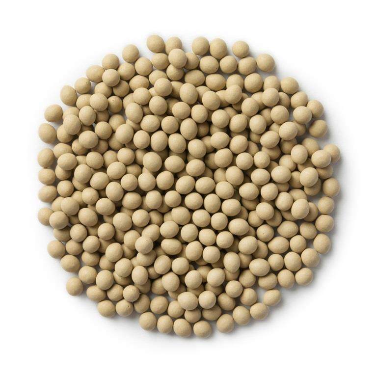 Lettuce seed pelleted with a microplastic-free coating