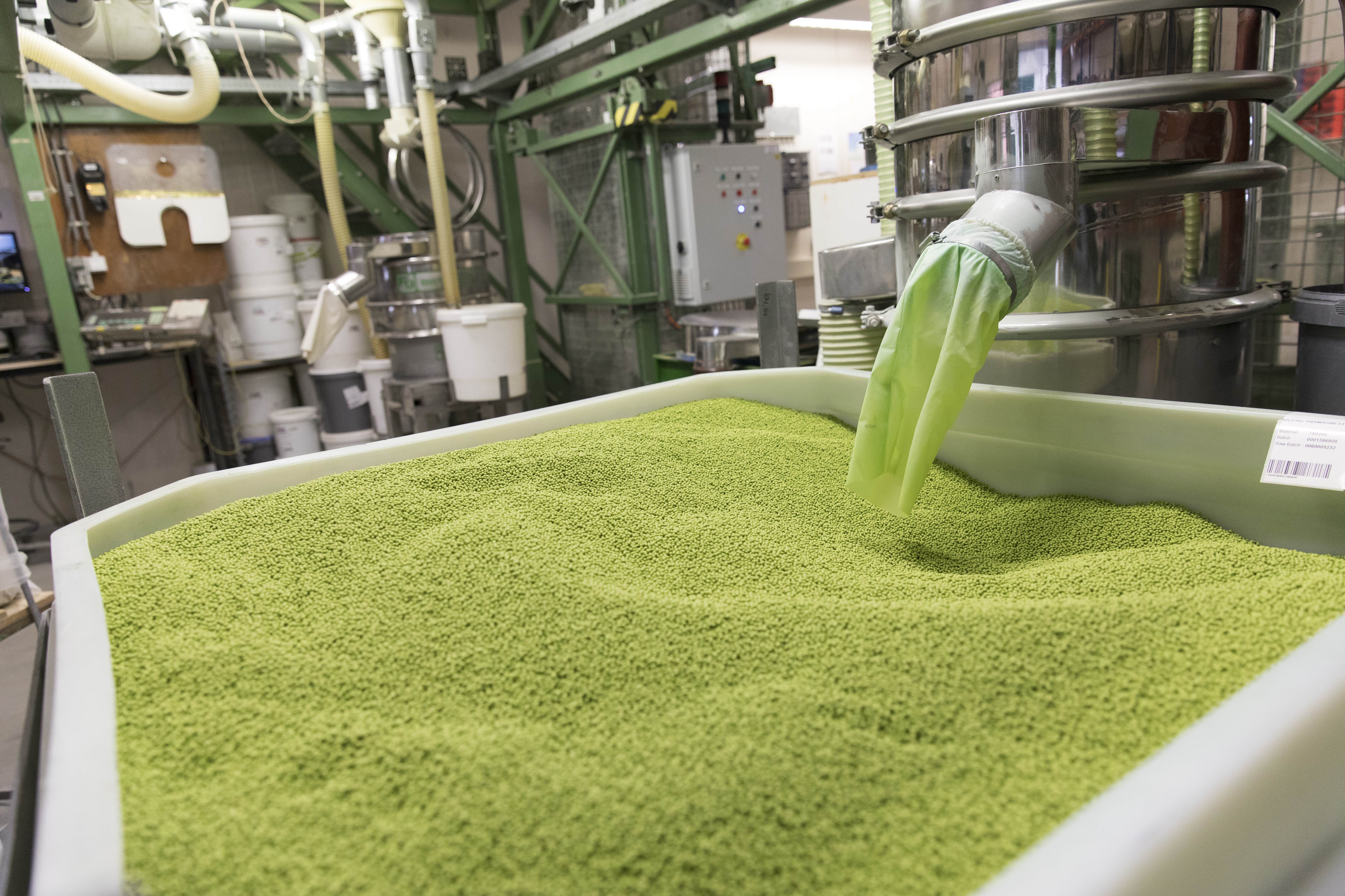 green coated seeds