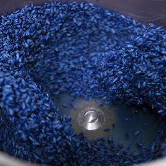 zaden die worden  ge-encrusteerd