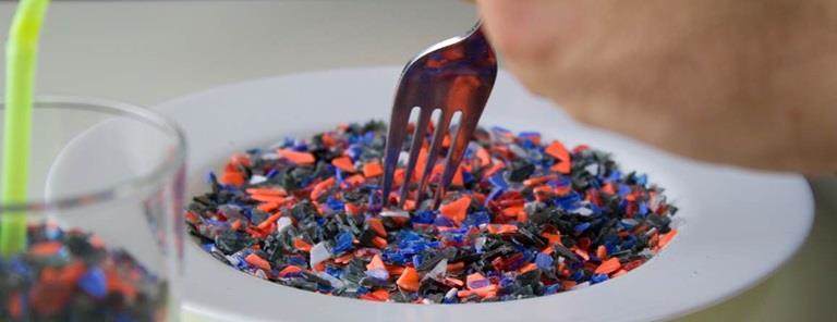 plastic and fork