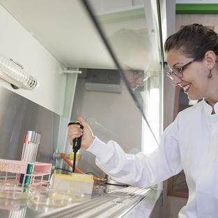 Incotec chemist in lab