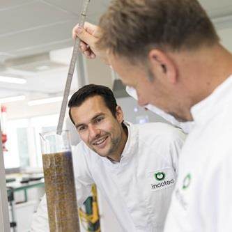 Incotec specialists in the lab